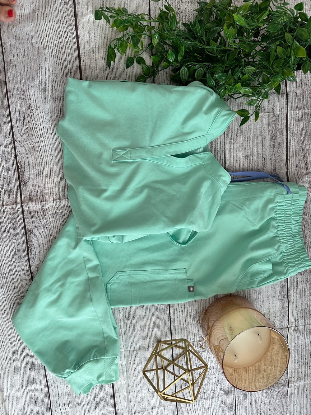 Figs Mint Green Medical Top